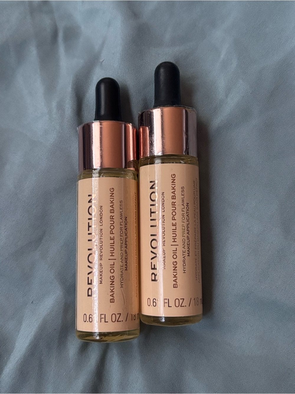 Makeup Revolution Baking Oil, Concealer, gel eyeliner, jelly highlighter bundle